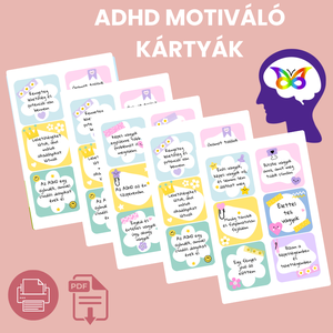 ADHD Inspirációs Kártyák  30 Motiváló Üzenet Gyerekeknek  - Meska.hu