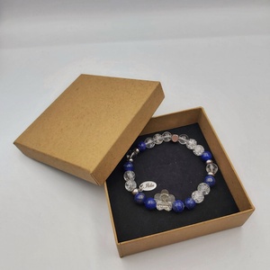 Lápisz, hegyikristály karkötő Swarovski virággal - Meska.hu