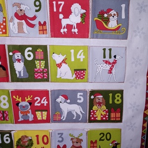 Örök adventi naptár kutyákkal - karácsony - adventi díszek - adventi naptár - Meska.hu