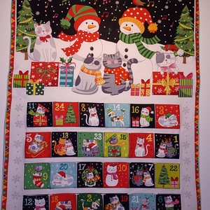 Örök adventi naptár cicákkal - karácsony - adventi díszek - adventi naptár - Meska.hu