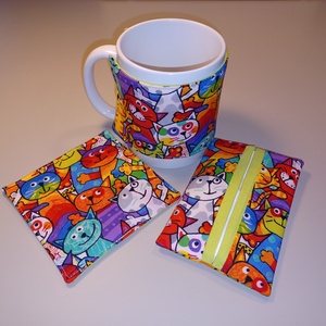 Cicás szett - bögremelegítő, poháralátét és zsebkendőtartó - otthon & életmód - konyhafelszerelés, tálalás - tálalás - bögre & csésze - Meska.hu Cicás szett - bögremelegítő, poháralátét és zsebkendőtartó - otthon & életmód - konyhafelszerelés, tálalás - tálalás - bögre & csésze - Meska.hu