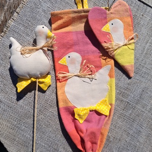 Liba dísz szív alakú (lapos) - otthon & életmód - dekoráció - dísztárgy - Meska.hu