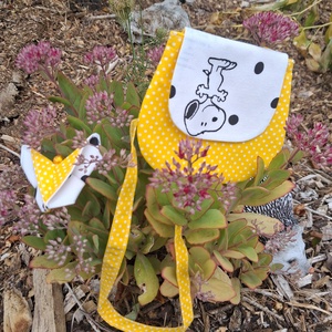 Snoopy-s kistáska és hajgumi - szett - táska & tok - kézitáska & válltáska - kézitáska - Meska.hu