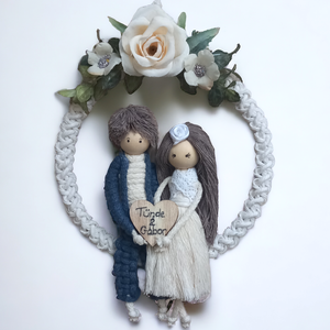 Esküvői emlék, falidísz jegyespár, Otthon & Életmód, Dekoráció, Fali és függő dekoráció, Falra akasztható dekor, , MESKA