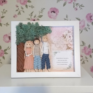 Egyedi ballagási ajándék óvónőnek és tanárnőnek � 3D makramé figurás kép, személyre szabható idézettel - otthon & életmód - dekoráció - kép & falikép - 3d képek - Meska.hu