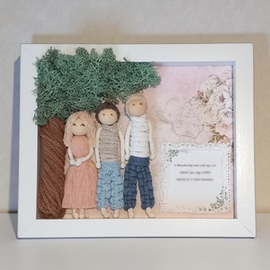 Egyedi ballagási ajándék óvónőnek és tanárnőnek � 3D makramé figurás kép, személyre szabható idézettel, Otthon & Életmód, Dekoráció, Kép & Falikép, 3d képek, Baba-és bábkészítés, MESKA