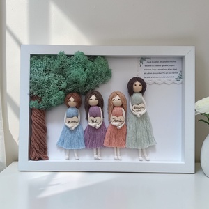 Búcsúztató ajándék óvónőnek � Személyre szabható makramé 3D kép ballagó ovisokkal (21x30 cm) - otthon & életmód - dekoráció - kép & falikép - 3d képek - Meska.hu