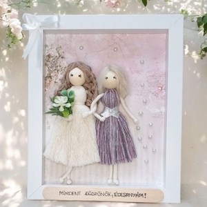 Szülőköszöntő - Személyre szabható szülőköszöntő kép édesanyának - esküvő - emlék & ajándék - szülőköszöntő ajándék - Meska.hu