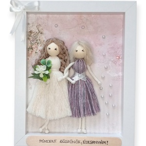 Szülőköszöntő - Személyre szabható szülőköszöntő kép édesanyának, Esküvő, Emlék & Ajándék, Szülőköszöntő ajándék, Baba-és bábkészítés, MESKA