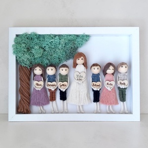 Búcsúztató ajándék óvónőnek � Személyre szabható makramé 3D kép ballagó ovisokkal (21x30 cm) - otthon & életmód - dekoráció - kép & falikép - 3d képek - Meska.hu