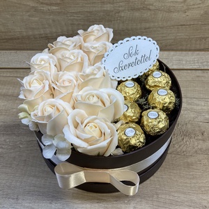 Ferrero bonbonos box - otthon & életmód - dekoráció - virágdísz és tartó - virágbox, virágdoboz - Meska.hu