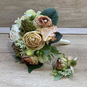 Őszi menyasszonyi csokor - esküvő - menyasszonyi- és dobócsokor - Meska.hu