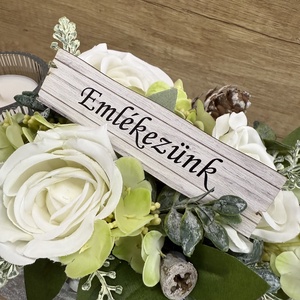 Emlékezünk sírdísz - otthon & életmód - vallás - temetkezési tárgy - Meska.hu