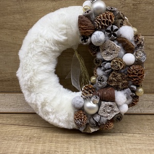 Karácsonyi kopogtató  2, Karácsony, Karácsonyi lakásdekoráció, Karácsonyi ajtódíszek, Virágkötés, MESKA