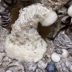 Téli kopogtató sipkával - karácsony - adventi díszek - adventi ajtódísz - Meska.hu