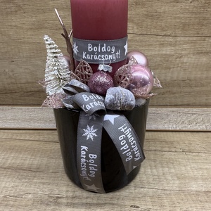 Adventi asztaldísz, Karácsony, Karácsonyi lakásdekoráció, Ünnepi asztaldekoráció, Virágkötés, MESKA