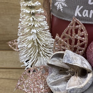 Adventi asztaldísz - karácsony - karácsonyi lakásdekoráció - ünnepi asztaldekoráció - Meska.hu