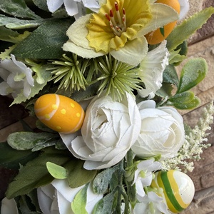 Húsvéti kopogtató tojásokkal - otthon & életmód - dekoráció - ajtó- és ablak dekoráció - ajtódísz & kopogtató - Meska.hu