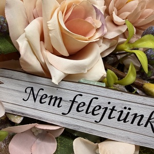 Sírdísz rózsaszín rózsákkal - otthon & életmód - vallás - temetkezési tárgy - sírdísz, kegyeleti dísz - Meska.hu