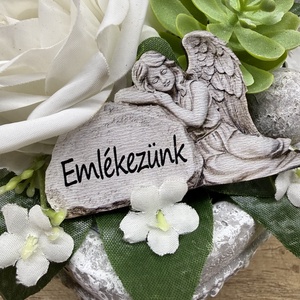 Szív alakú sírdísz 4 - otthon & életmód - vallás - temetkezési tárgy - sírdísz, kegyeleti dísz - Meska.hu