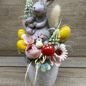 Húsvéti asztali dísz nyuszival 1 - Meska.hu