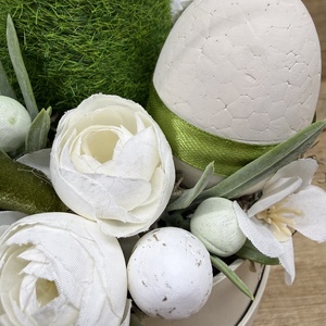 Húsvéti asztali dísz nyuszival 3 - otthon & életmód - dekoráció - asztal és polc dekoráció - asztaldísz - Meska.hu