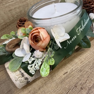 Sírdísz farönkön mécsessel 2 - otthon & életmód - vallás - temetkezési tárgy - sírdísz, kegyeleti dísz - Meska.hu