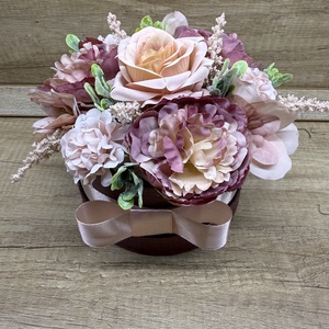 Halvány lila virágbox - Meska.hu