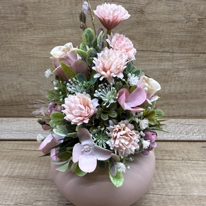 Rózsaszín asztaldísz  - Meska.hu