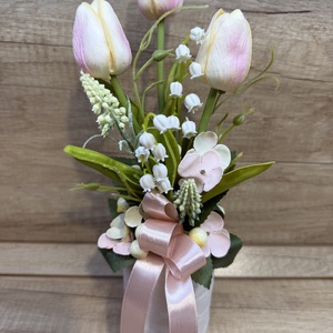 Tulipános  asztaldísz 3 - Meska.hu