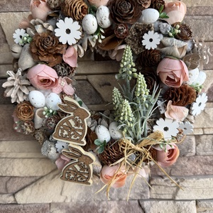 Boglárkás húsvéti kopogtató  - Meska.hu