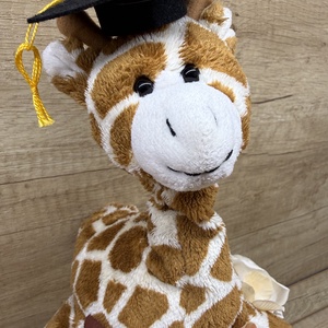 Ballagási csokor zsiráffal - otthon & életmód - virágdekoráció - virágok - virágcsokor - Meska.hu