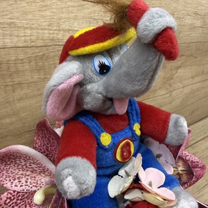 Ballagási csokor elefánttal - otthon & életmód - virágdekoráció - virágok - virágcsokor - Meska.hu