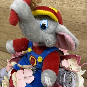 Ballagási csokor elefánttal - otthon & életmód - virágdekoráció - virágok - virágcsokor - Meska.hu