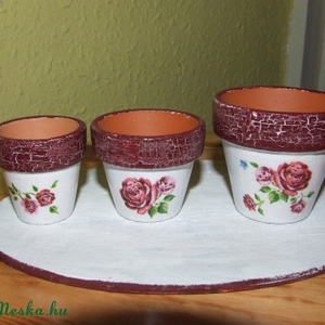 3 db-os mini cserép szett -  - Meska.hu