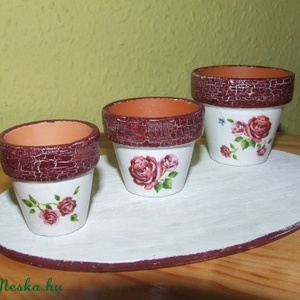 3 db-os mini cserép szett -  - Meska.hu