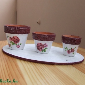 3 db-os mini cserép szett -  - Meska.hu