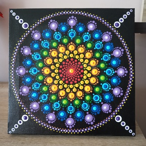 A csakra színeivel készült mandala - Meska.hu