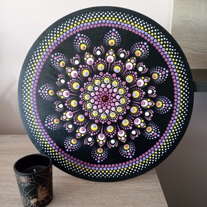 Mályva mandala , Otthon & Életmód, Dekoráció, Spiritualitás, Mandala, Festészet, MESKA