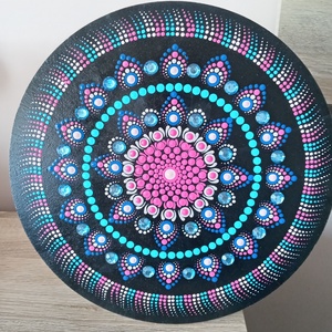 Strasszkővel díszített mandala, Otthon & Életmód, Dekoráció, Spiritualitás, Mandala, Festészet, MESKA