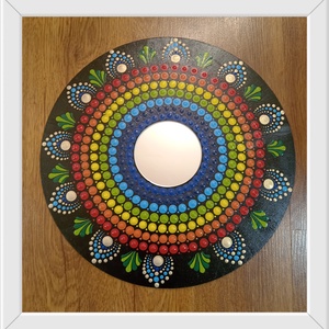 Tükrös mandala, Otthon & Életmód, Dekoráció, Spiritualitás, Mandala, Festészet, MESKA