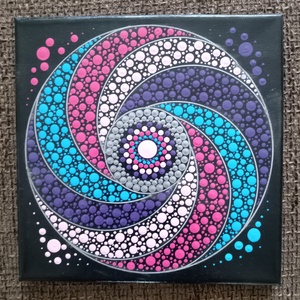 Örvény mandala, Otthon & Életmód, Dekoráció, Kép & Falikép, Fából készült kép, Festett tárgyak, MESKA