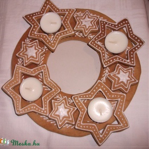 Mézeskalács adventi koszorú_NOVEMBERI AKCIÓ: ajándék mézeskalács kóstoló csomag -  - Meska.hu