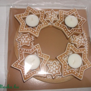 Mézeskalács adventi koszorú_NOVEMBERI AKCIÓ: ajándék mézeskalács kóstoló csomag -  - Meska.hu