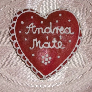 Mézeskalács szív - köszönet ajándék, ültető esküvőre, eljegyzésre, Valentin-napra, köszönetajándék - Meska.hu