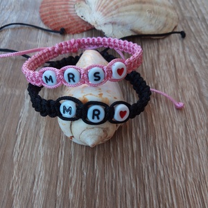 Páros karkötő Névvel - Meska.hu