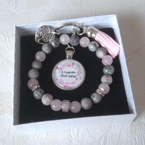 Ásványkarkötő szett Óvó néniknek  - ékszer - karkötő - gyöngyös karkötő - Meska.hu