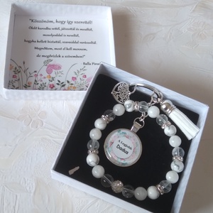 Ásványkarkötő szett Óvó néniknek  - ékszer - karkötő - gyöngyös karkötő - Meska.hu