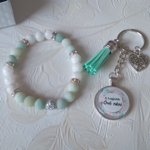 Ásványkarkötő szett Óvó néniknek  - ékszer - karkötő - gyöngyös karkötő - Meska.hu