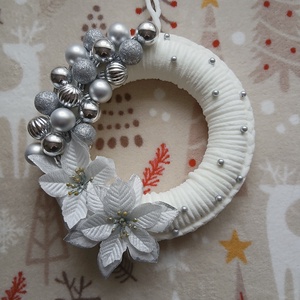 Kopogtató 30 cm átmérőjű , Otthon & Életmód, Dekoráció, Ajtó- és ablak dekoráció, Ajtódísz & Kopogtató, Horgolás, MESKA